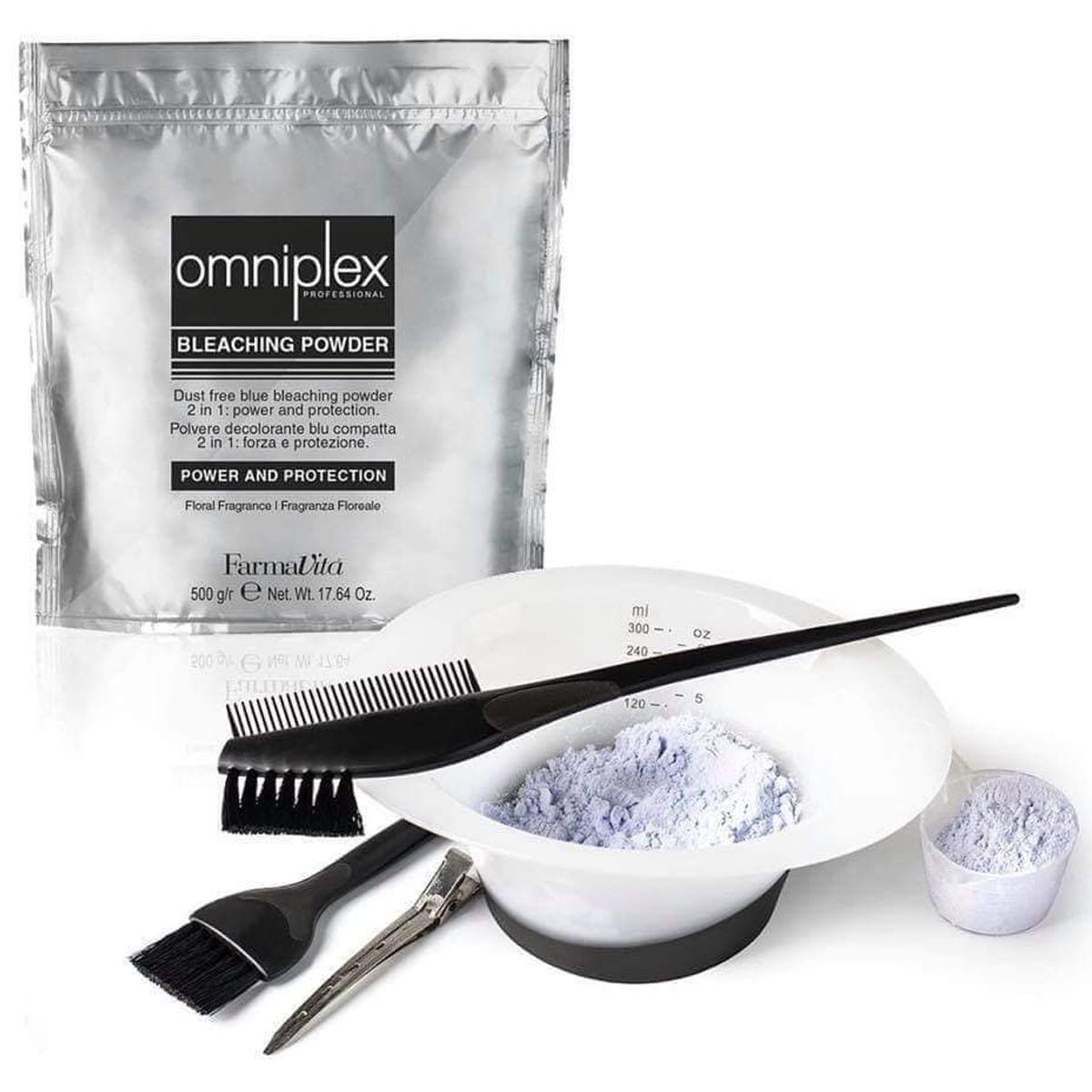 Farmavita Omniplex professionelles Bleichpulver blau 500gr