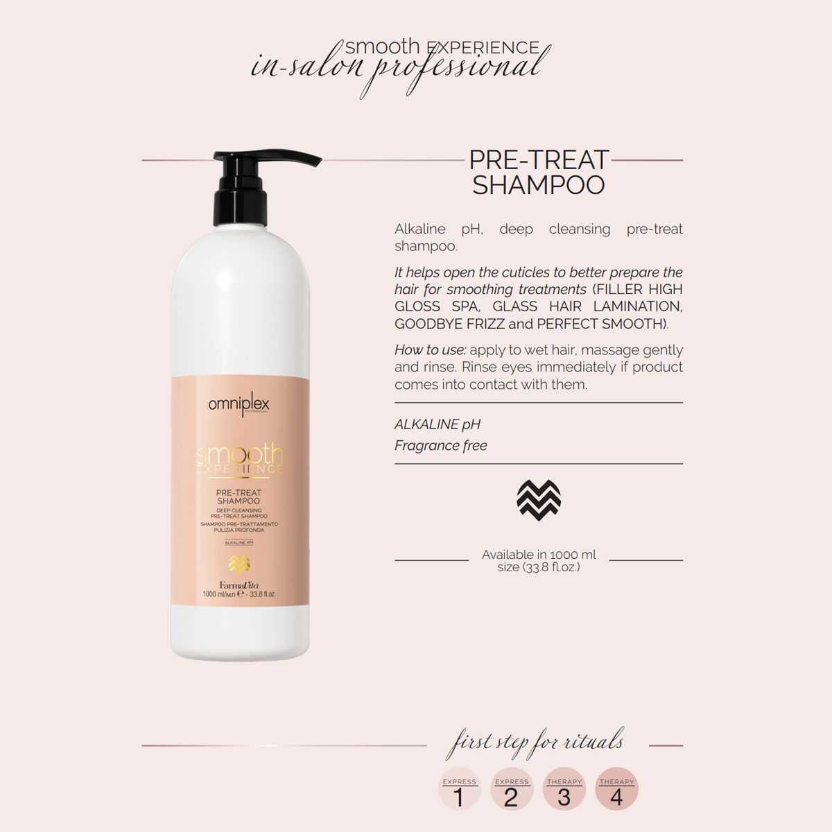 Farmavita Omniplex Smooth Experience Vorbehandlungsshampoo 1000 ml