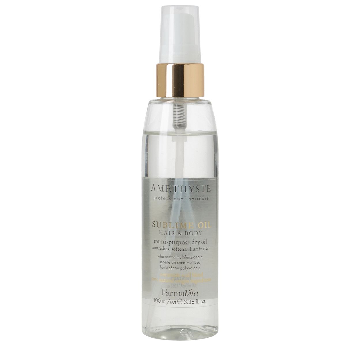 Farmavita Amethyst Sublime Oil Haarkörper Mehrzweck-Trockenöl 100 ml