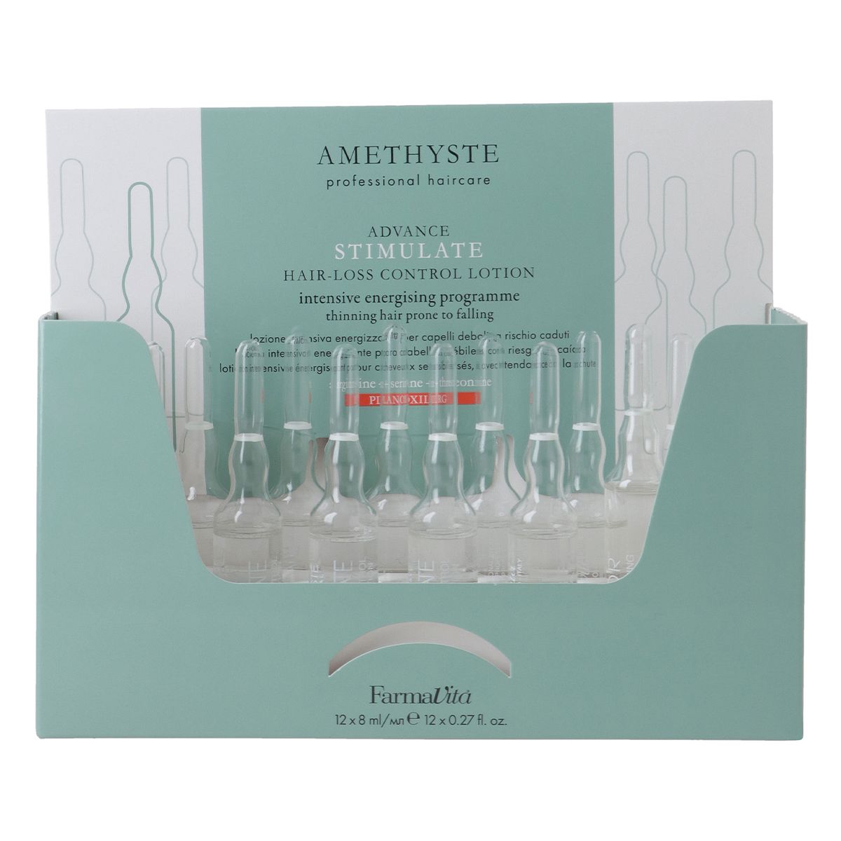 Farmavita Amethyst stimuliert Haarausfall-Kontrolllotion 12x8ml