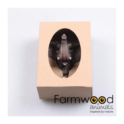 Farmwood Animals Garderobenhaken zum Aufhängen! Elefant 6,5x9x11cm