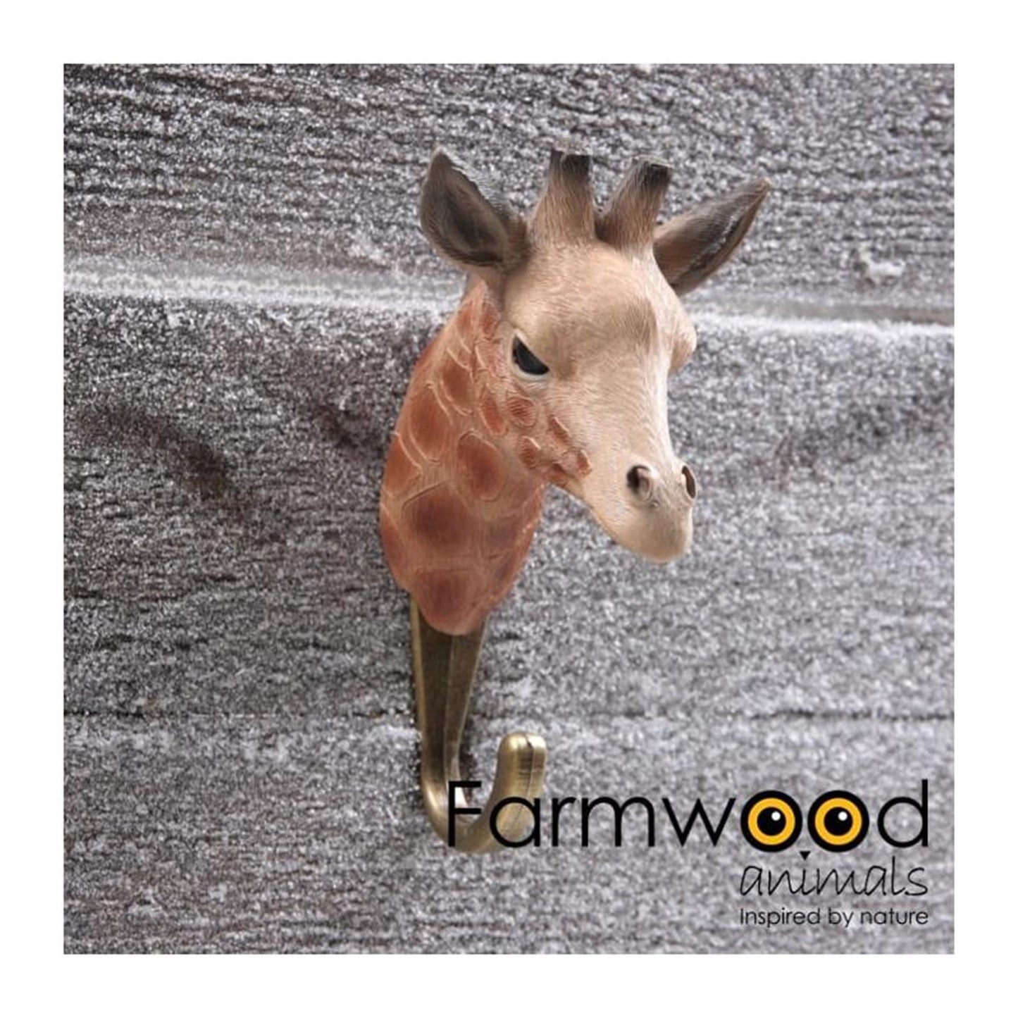 Farmwood Animals Garderobenhaken zum Aufhängen! Giraffe 7,5x7x13cm