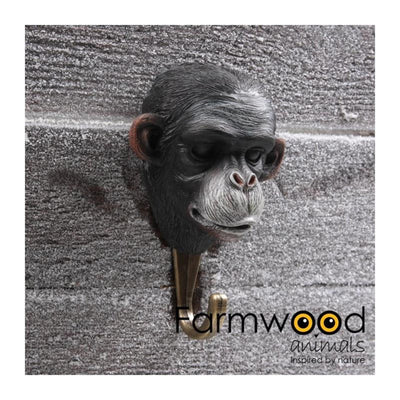 Farmwood Animals Garderobenhaken zum Aufhängen! Affe 4,5x8x12,5cm