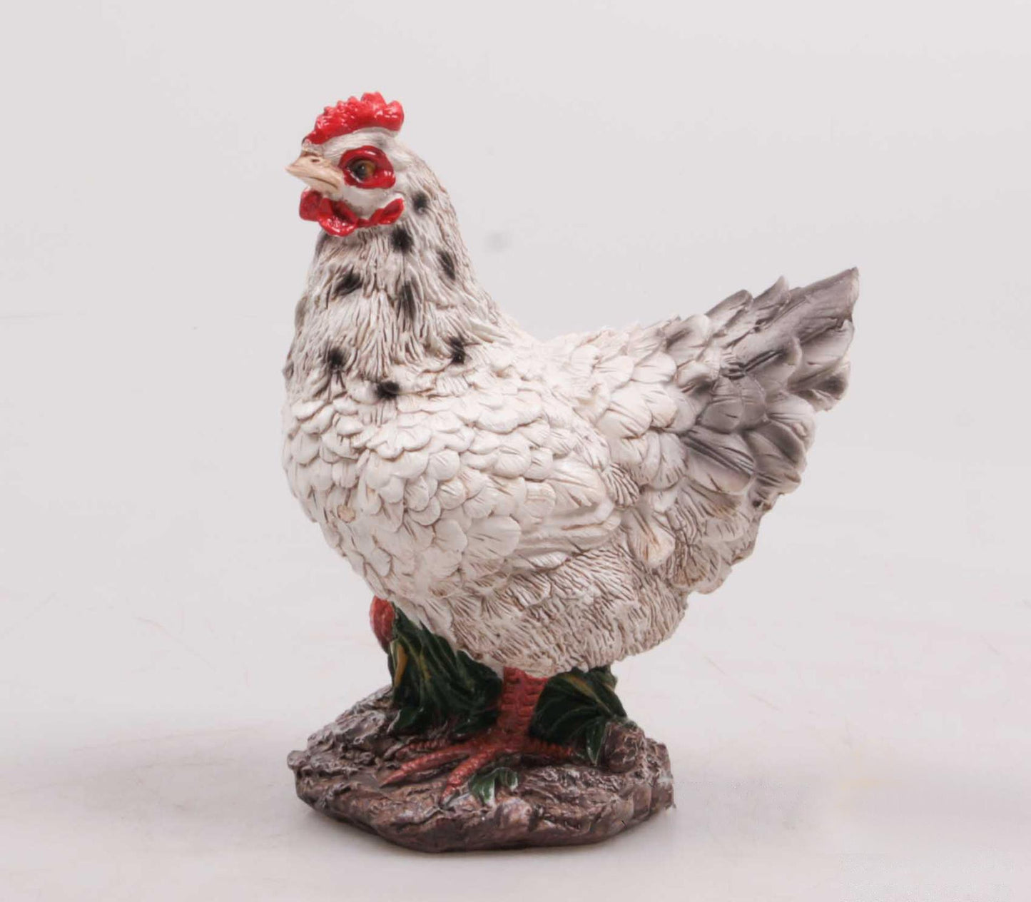 Farmwood Tiere Gartenstatue Huhn Mini weiß 5x5x12cm