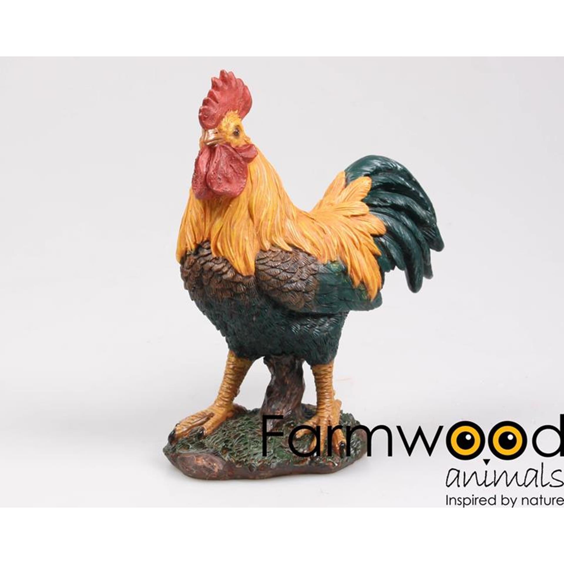 Farmwood Tiere Gartenstatue Hahn 22cm