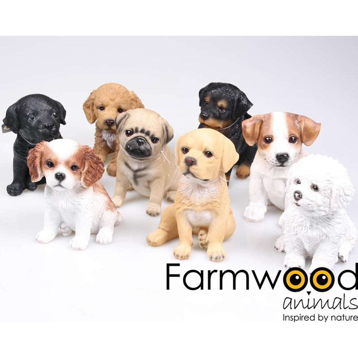 Farmwood Tiere Gartenstatue Welpe H15cm