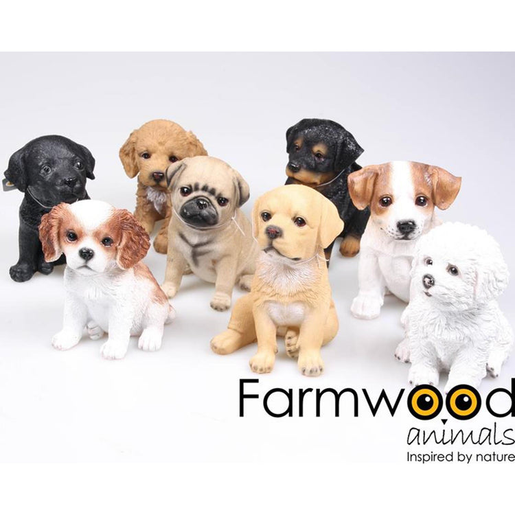 Farmwood Tiere Gartenstatue Welpe H15cm