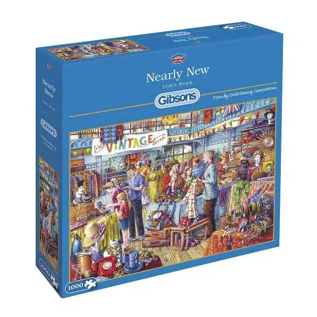 Gibsons Gibson-Puzzle, fast neu, Vintage-Shop, 1000 Teile