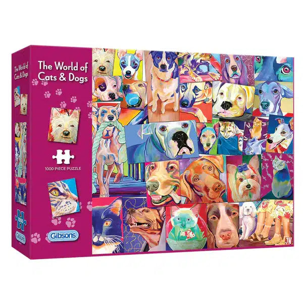 Gibsons Gibson-Puzzlewelt der Katzen und Hunde