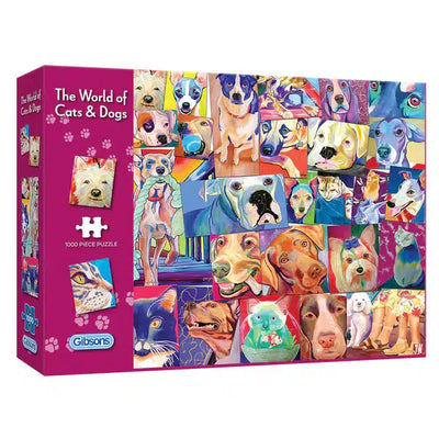 Gibsons Gibson-Puzzlewelt der Katzen und Hunde
