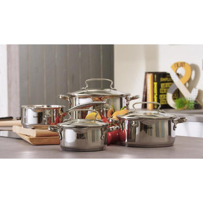 Tefal Tefal G719S7 Duetto+ Kochpfanne Set 4-teiliger Edelstahl