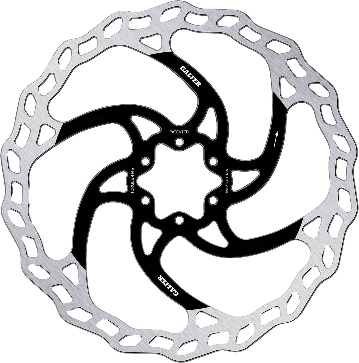 Galfer feste Disc Wave 2 mm MTB 6-Loch-Bremsscheibe
