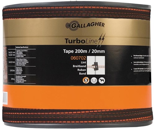 Gallagher Turboline-Band 20 mm Terra 200 m – 060702 060702