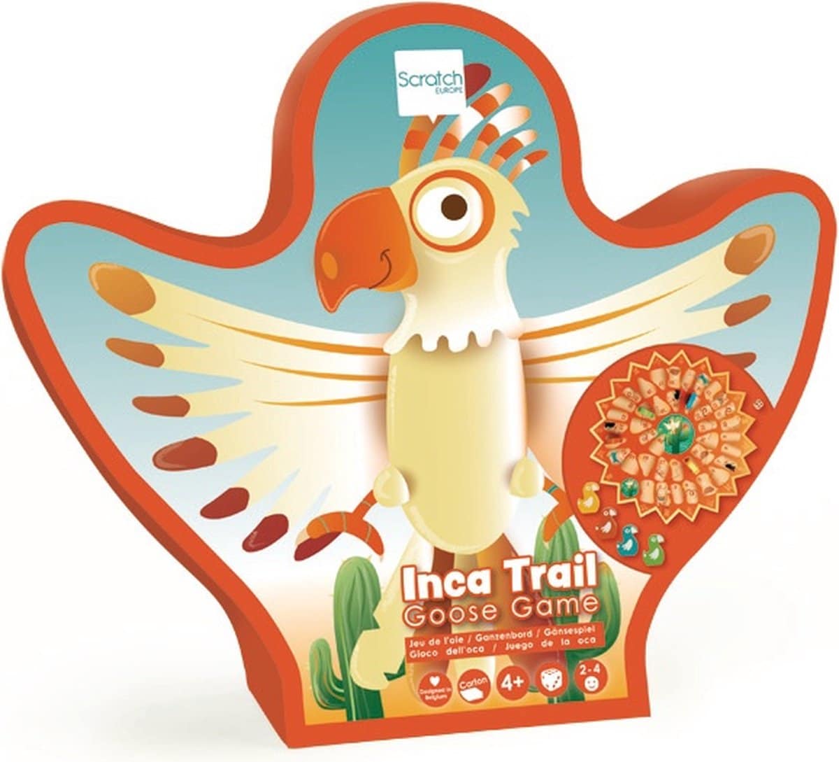 Gänsespiel, Gänse -Brettspiel in einer schönen Geschenkbox