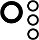 Gardena -Set -Gummi -Ringe