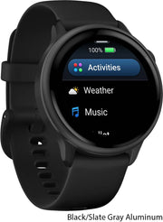 Garmin vivoactive® 6 – GPS-Fitness-Smartwatch | schwarzes schiefergraues Aluminium - afbeelding 2