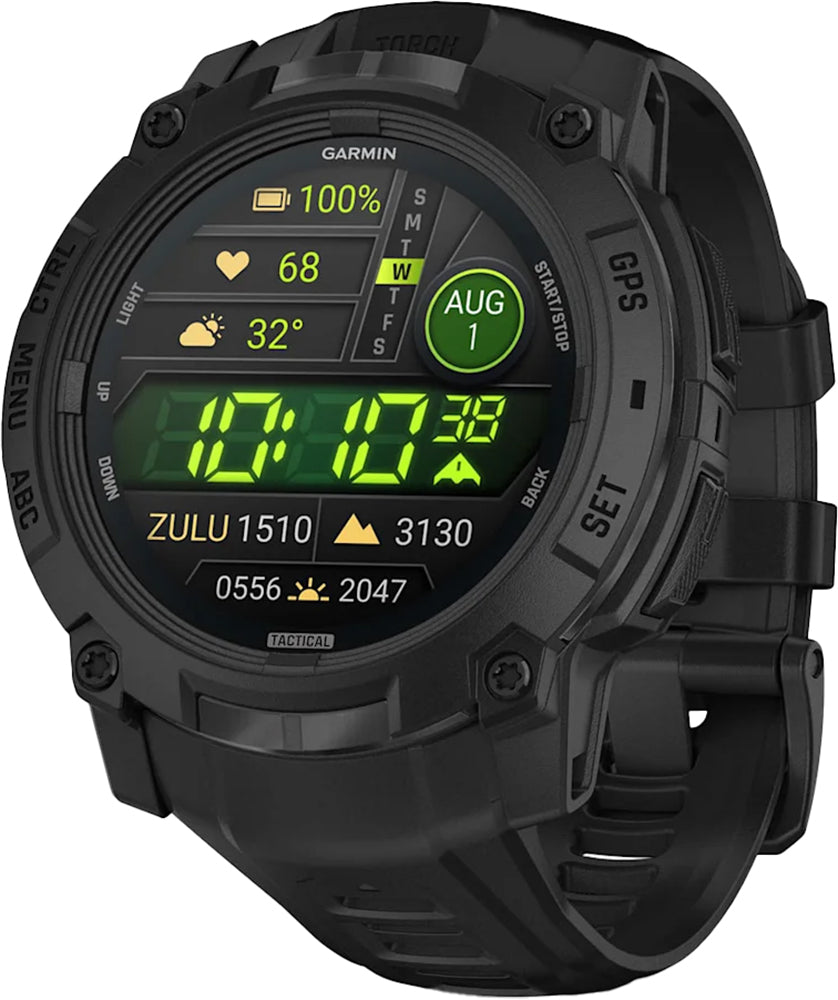 Garmin instinct® 3 Amoled 50 mm Tactical Edition – GPS-Multisport-Smartwatch