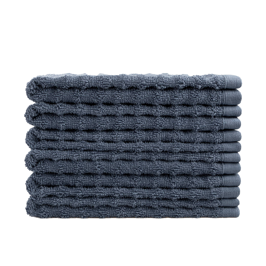 Gästehandtücher Wave Jeansblau 6 Stück