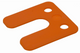GB-Druckplatte mit Schlitz, 2 mm orangefarbenes Etikett; 48 pro Beutel | 240 Stück - 17434742