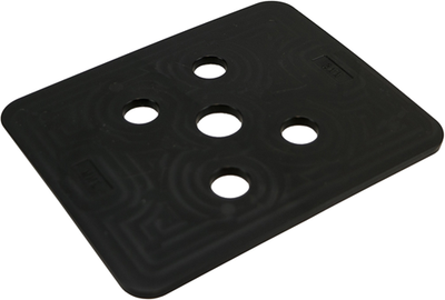 GB-Druckplatte ohne Schlitz 3 mm schwarz; 144 Stück pro Beutel | 144 Stück - gb3491030144