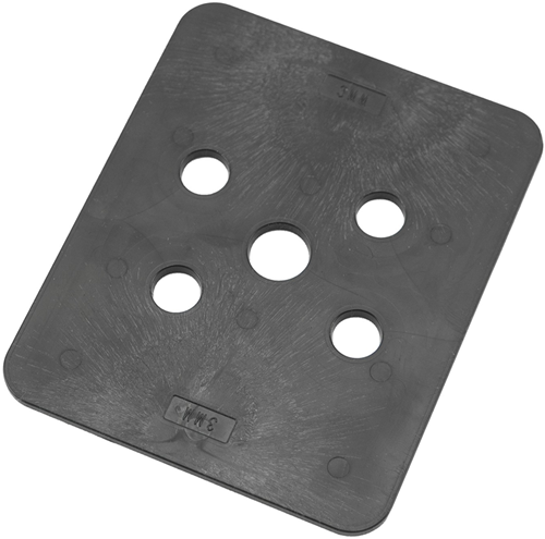 Gb Hochdruckplatte 100x120x3 ABS Drucklast 16200kg; 144 pro Beutel – 349203