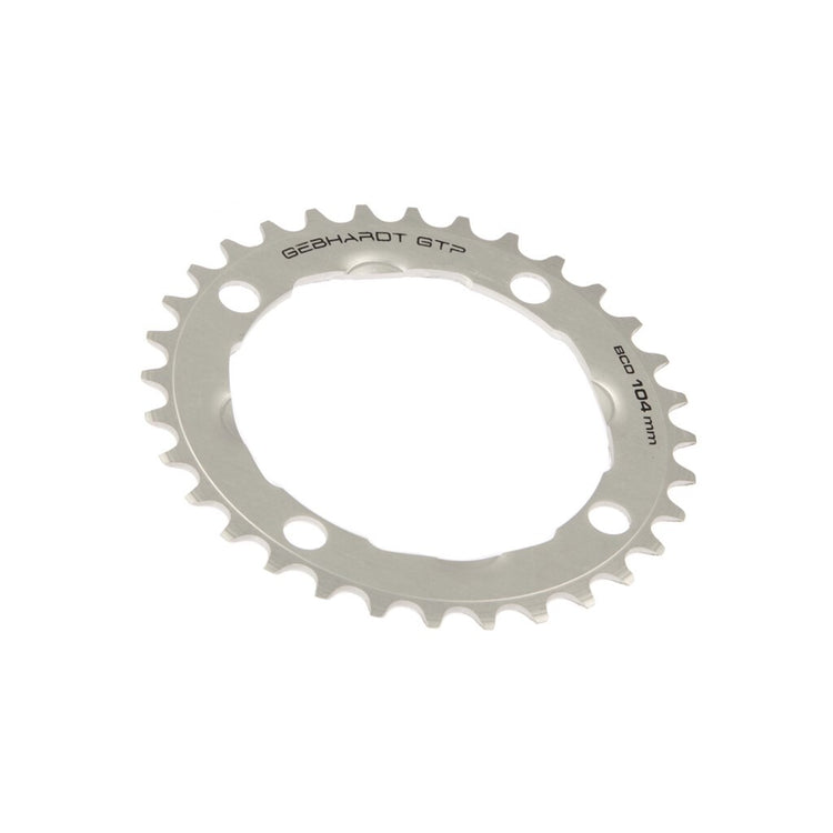 Gebhardt -Kettenblatt uni grau 36T 4G Shimano 104 mm