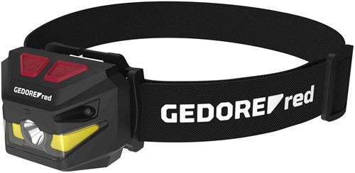 Gedore LED-Stirnlampe | Bauchmuskeln | 4 Lichtmodi | 50–260 Lumen – r95500058