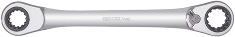 Gedore r07501019 Doppelring-Ratschenschlüssel | 4 in 1 | switchable | metric - 3300899