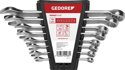 Gedore r09105008 | Ring-Maulschlüssel-Satz | 8 - 19mm | metrisch | 8-teilig - 3300988