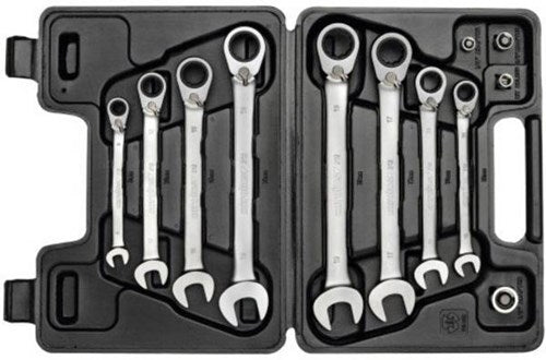 Gedore red r07203012 Ring-Ratschenschlüssel-Set | metrisch 8 - 19 mm | 8-teilig - 3300059 - r07203012