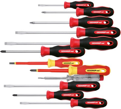 Gedore rot | r38002012 | 2K-Schraubendreher-Set XXL | fl ph pz vde | 12-teilig - 3301273
