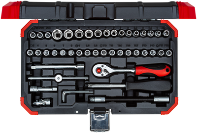 Gedore rot | r49003046 | Steckschlüsselsatz | 1 4" | 4-14 mm | 46-teilig - r49003046