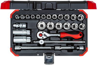 Gedore rot | r59003026 | Steckschlüsselsatz | 3 8" | 6-24 mm | 26-teilig - r59003026