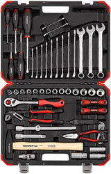 GEDORE ROTE TOOL HAFT mit Handwerkzeugen 61-teilig - afbeelding 1