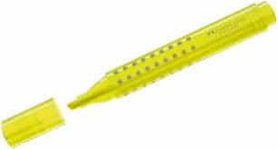 Textmarker Gelb von Faber Castell mit einfachem Griff