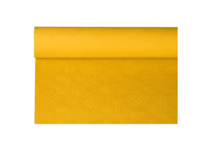 Haza Damast-Tischdeckenpapier, 120 cm x 8 m, gelb