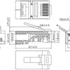 Gembird Modularstecker 8p 8c RJ45 Beutel mit 100 Stück