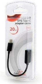 Gembird USB 2.0-Adapterkabel 0,2 m – USB-C-Stecker auf USB-Buchse