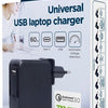 Gembird USB-C-Schnellladegerät, Laptop-Netzteil 60 W, USB + USB-C, Schwarz – 9550195