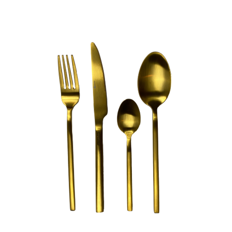 Gemeo Besteckset Rakin Gold matt 16-teilig
