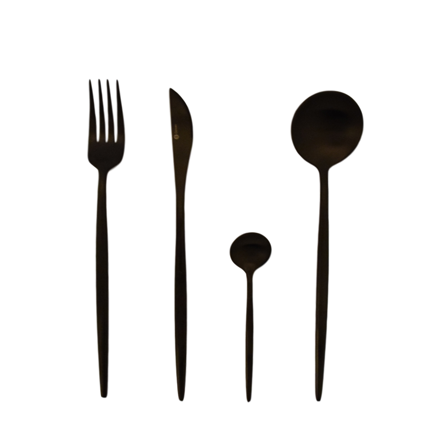 Gemeo Besteckset Serwa Schwarz matt 16-teilig