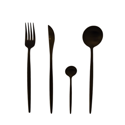 Gemeo Besteckset Serwa Schwarz matt 16-teilig