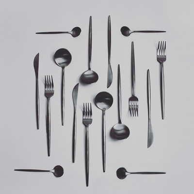 Gemeo Besteckset Serwa Schwarz matt 16-teilig