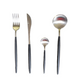 Gemeo Besteckset Serwa Schwarz Silber Matt 16-teilig