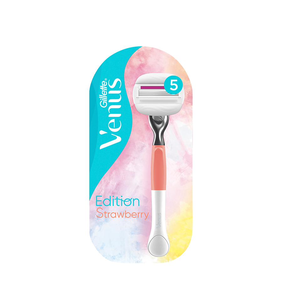 Imp Gillette Rasiersystem Venus V Edition Comfortglide Erdbeere