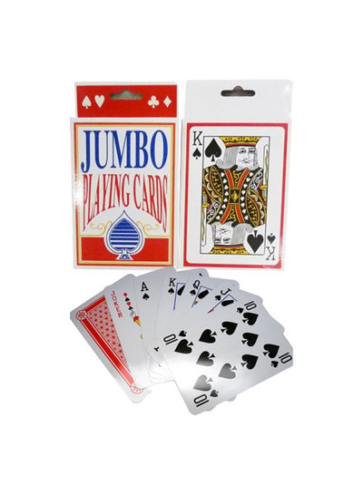 Aro Houseware Jumbo-Spielkarten mit Kunststoffbeschichtung, 9 x 14 cm