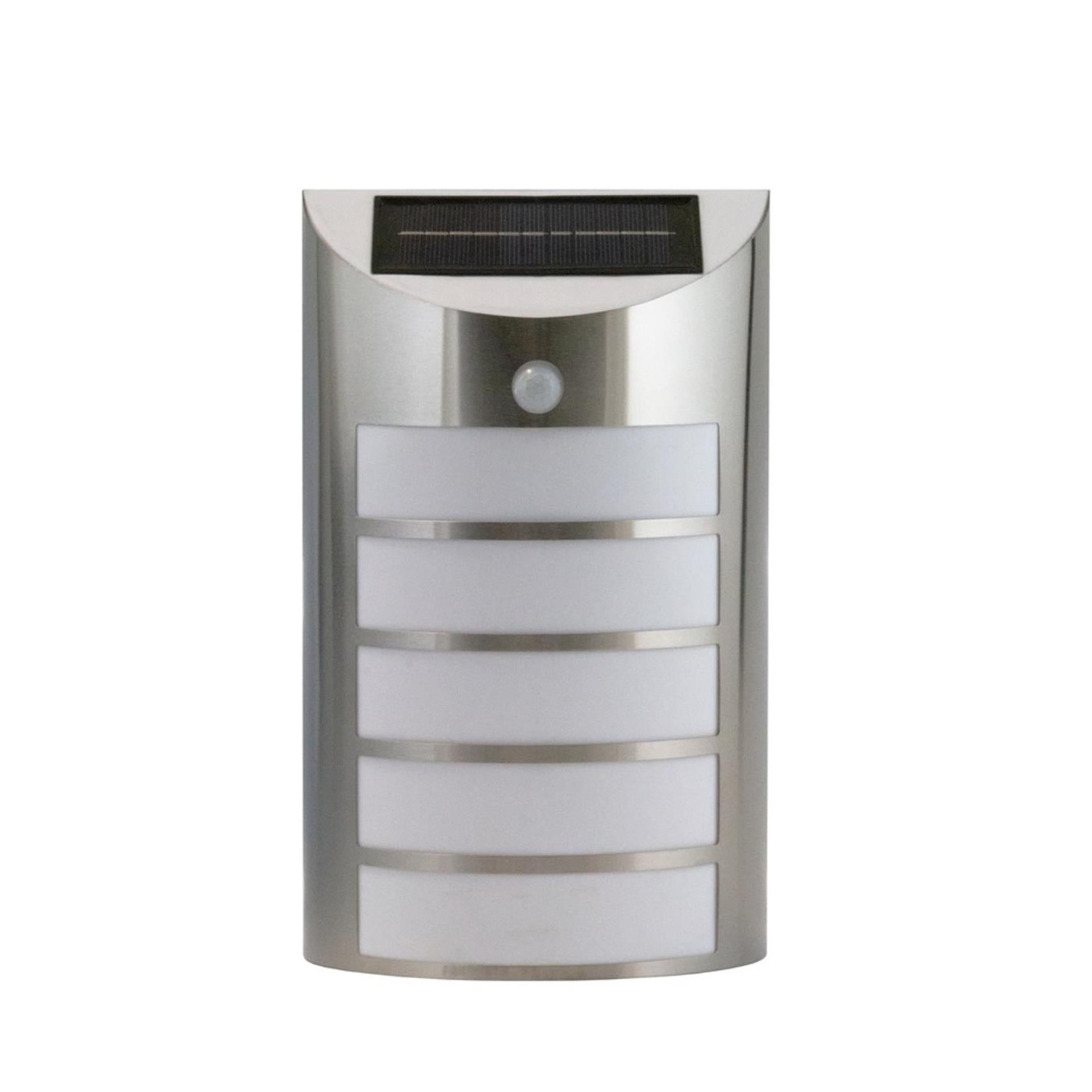Ezolar LED-Solar-Wandleuchte mit 5 LEDs und Sensor