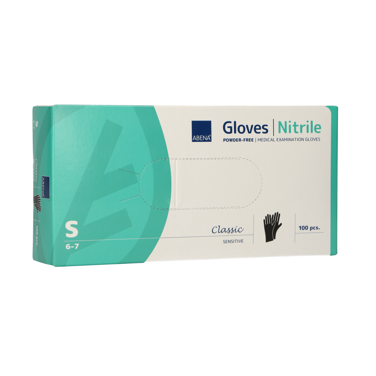 Abena Abena powded Nitrilhandschuhe Größe kleine 100 Stücke schwarz