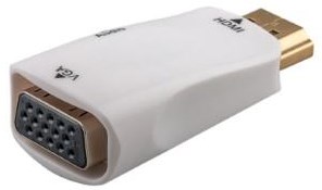 Goobay HDMI-zu-VGA-Adapter + 3,5-mm-Audioausgang – 9580142