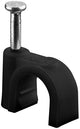 Goobay Kabelclip 8 mm rund, schwarze Box (100) – 4113233